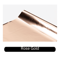 Rose gold heat transfer foil roll