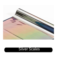 Silver scales heat transfer foil roll