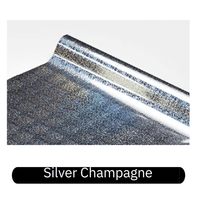 Silver champagne heat transfer foil roll