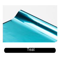 Teal heat transfer foil roll