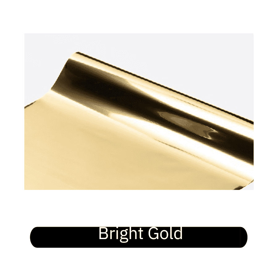 Bright gold heat transfer foil roll