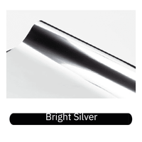 Bright silver heat transfer foil roll