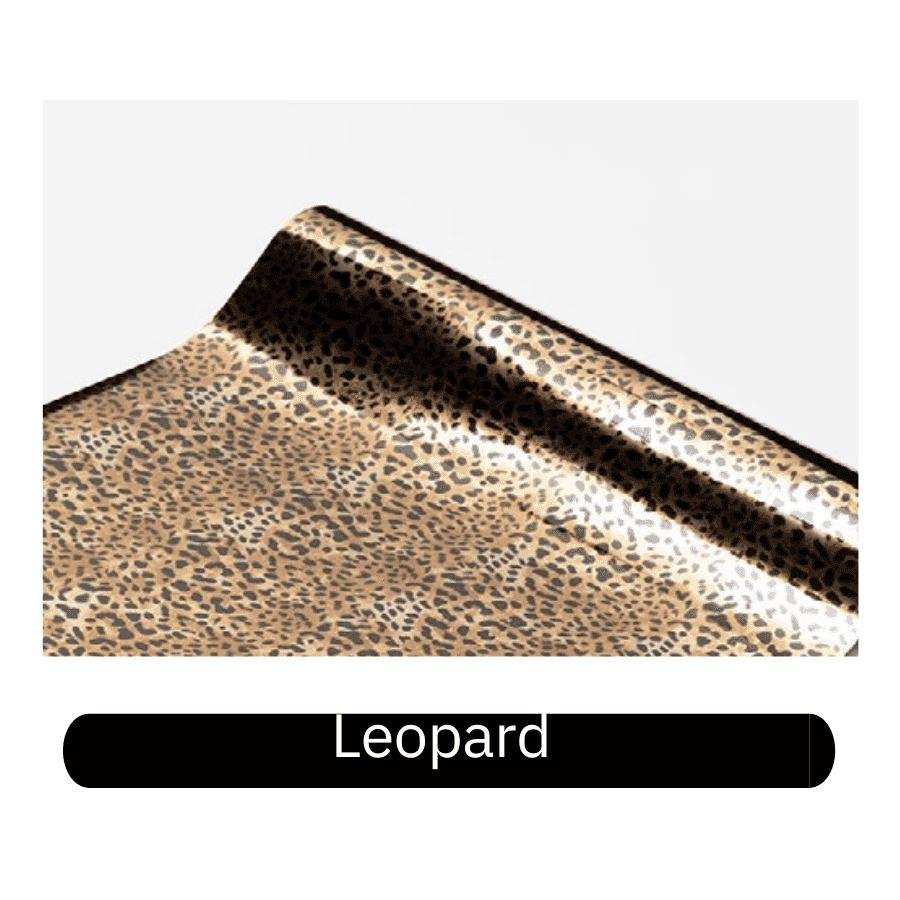 Leopard print heat transfer foil roll