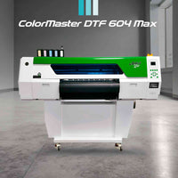 Miami Screen Print Supply ColorMaster DTF 604 Max printer in a modern workspace, emphasizing its professional-grade capabilities.