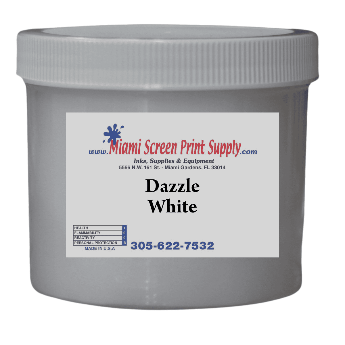 Dazzle White Plastisol Ink 1 Quart jar