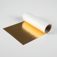 Gold metallic puff iron-on vinyl roll