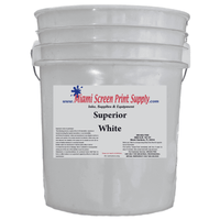 Superior White ink bucket for screen printing