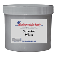 Small jar of Superior White ink for screen printing