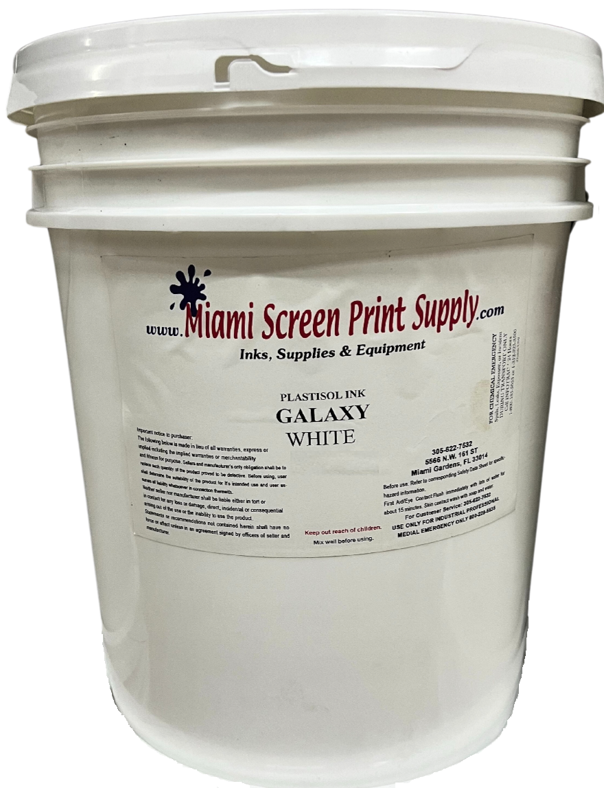 Image of Galaxy White plastisol in 1 Qt