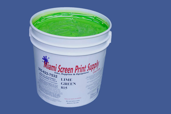 Lime 815 Inks from Miami Screen Print Supply