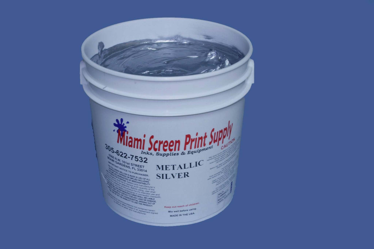 Metallic Silver Plastisol Ink 5 Gallon