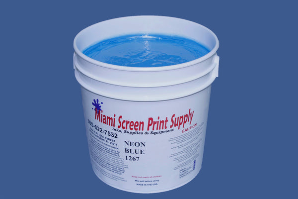 Neon Blue Ink for Screen Printing