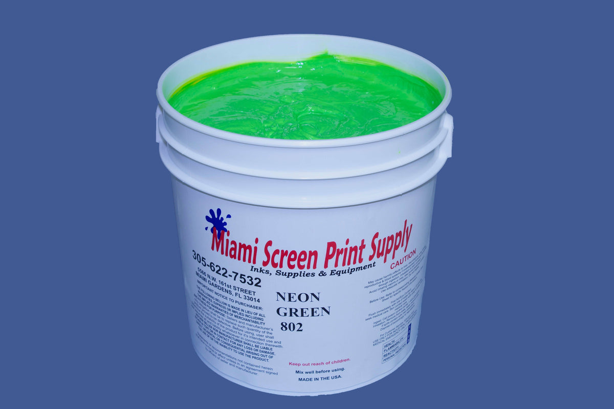 Neon Green Ink for Screen Printing