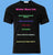 Image of t-shirt listing printable fabrics for water base ink